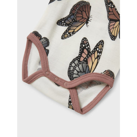 Name It Snow White Butterfly Nbfwillitus Wool Ls Body