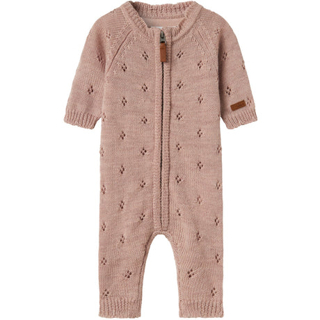 Name It Shadow Gray Nbfwrilla Wool Ls Knit Suit