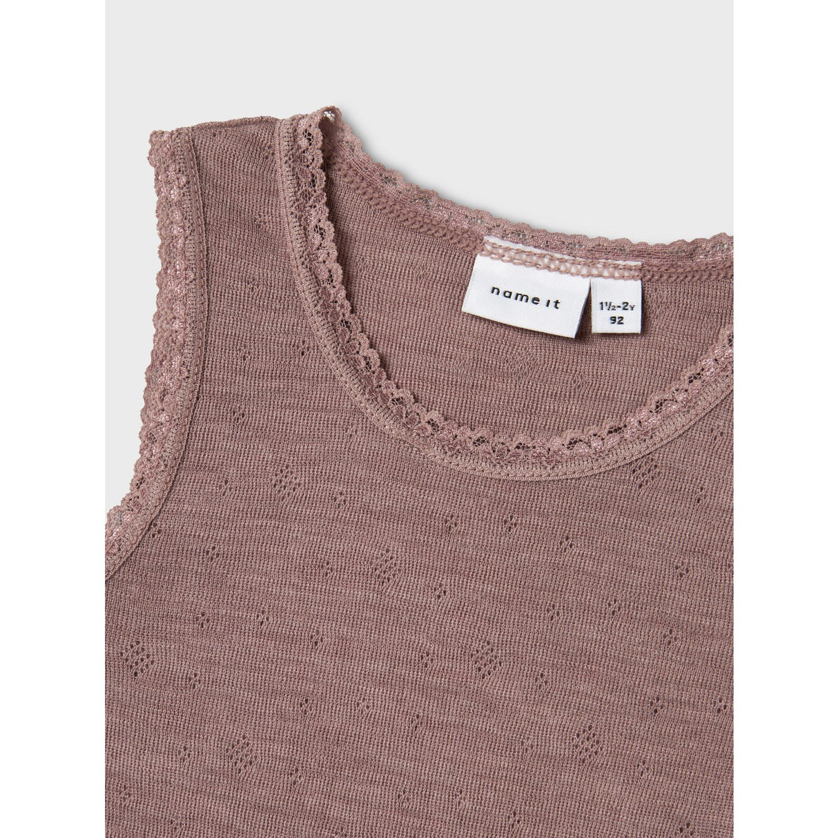 Name It Antler Nmfwang Wool Needle Tank Top
