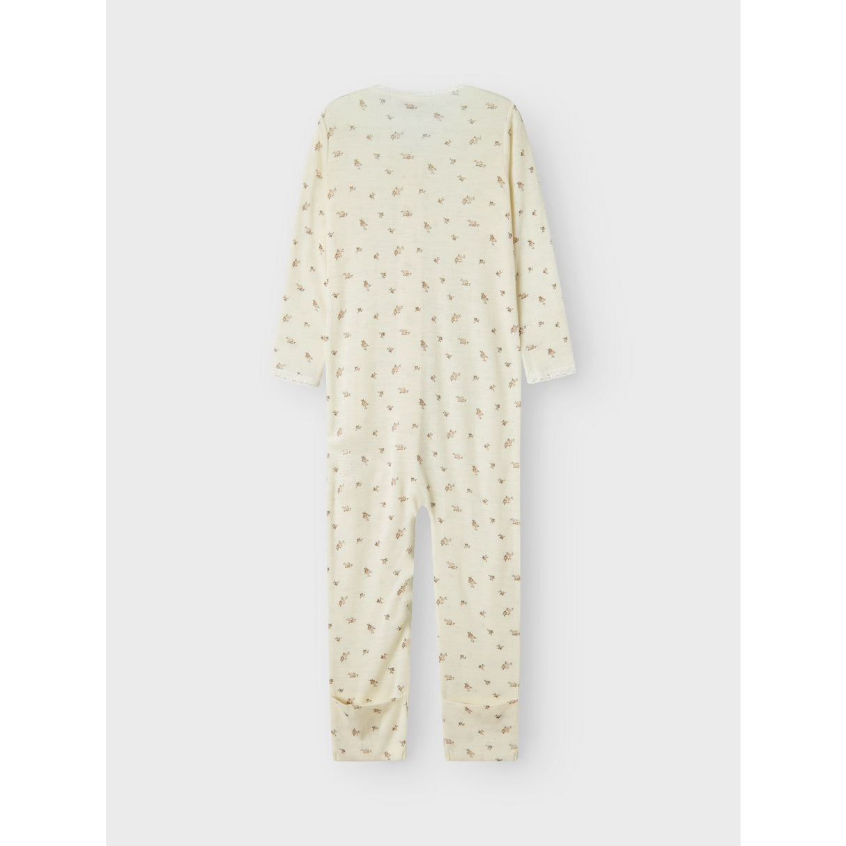 Name It Snow White Small Flowers Nmfwang Wool Needle Nightsuit