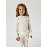 Name It Snow White Small Flowers Nmfwang Wool Needle Ls Top Noos