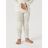 Name It Snow White Small Flowers Nmfwang Wool Needle Leggings Noos