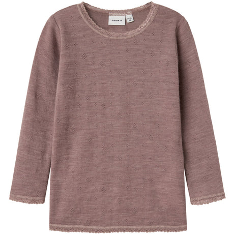 Name It Antler Nmfwang Wool Needle Ls Top Solid Noos