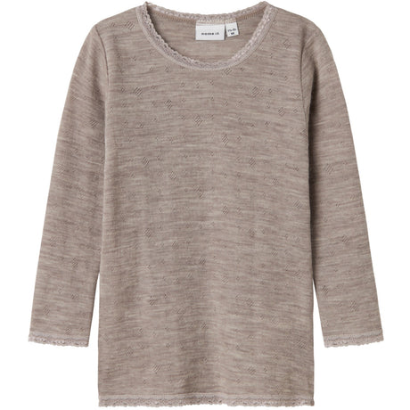 Name It Satellite Nmfwang Wool Needle Ls Top Solid Noos