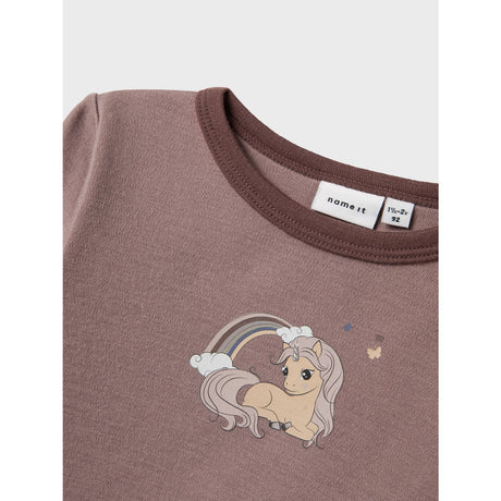 Name It Antler Unicorn Nmfwillit Wool Ls Top