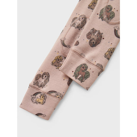 Name It Shadow Gray Unicorn Nmfwillit Wool Leggings