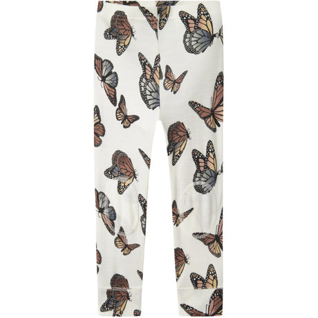Name It Snow White Butterfly Nmfwillitus Wool Leggings Noos