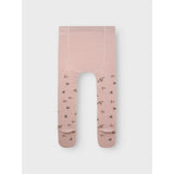 Name It Shadow Gray Small Flowers Nmfwak Wo/Bl Tights Aoj