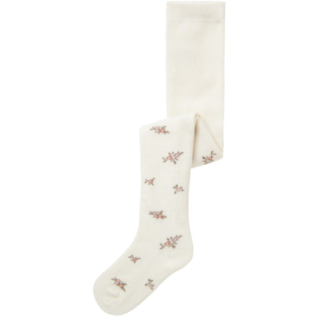 Name It Snow White Small Flowers Nmfwak Wo/Bl Tights Aoj