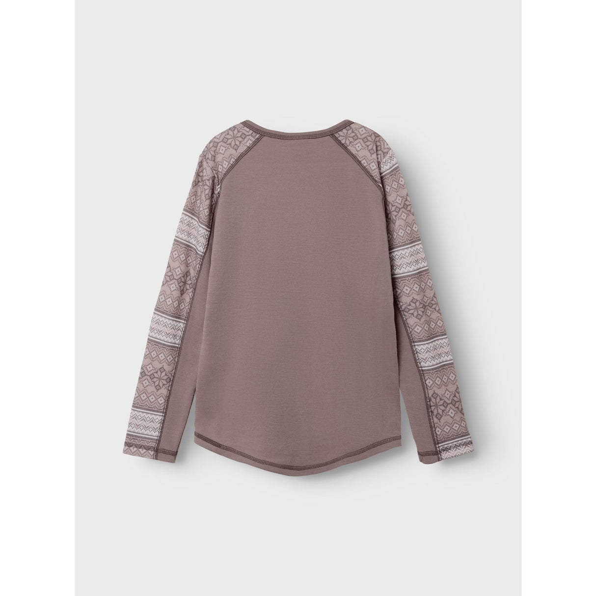 Name It Antler Snow Pattern Nkfwillto Wool Ls Top