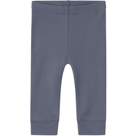 Name It Folkstone Gray Nbmwillitus Wool Long Johns