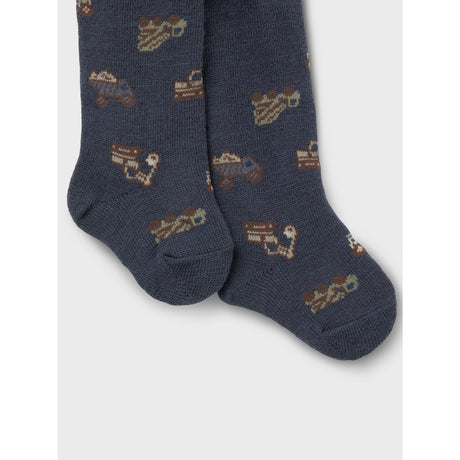 Name It Ombre Blue Working Machines Nbmwak Wo/Bl Tights Aoj