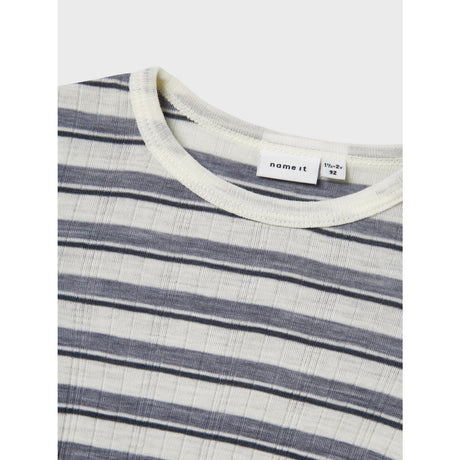 Name It Folkstone Gray Snow White Nmmwang Wool Needle Ls Body Noos