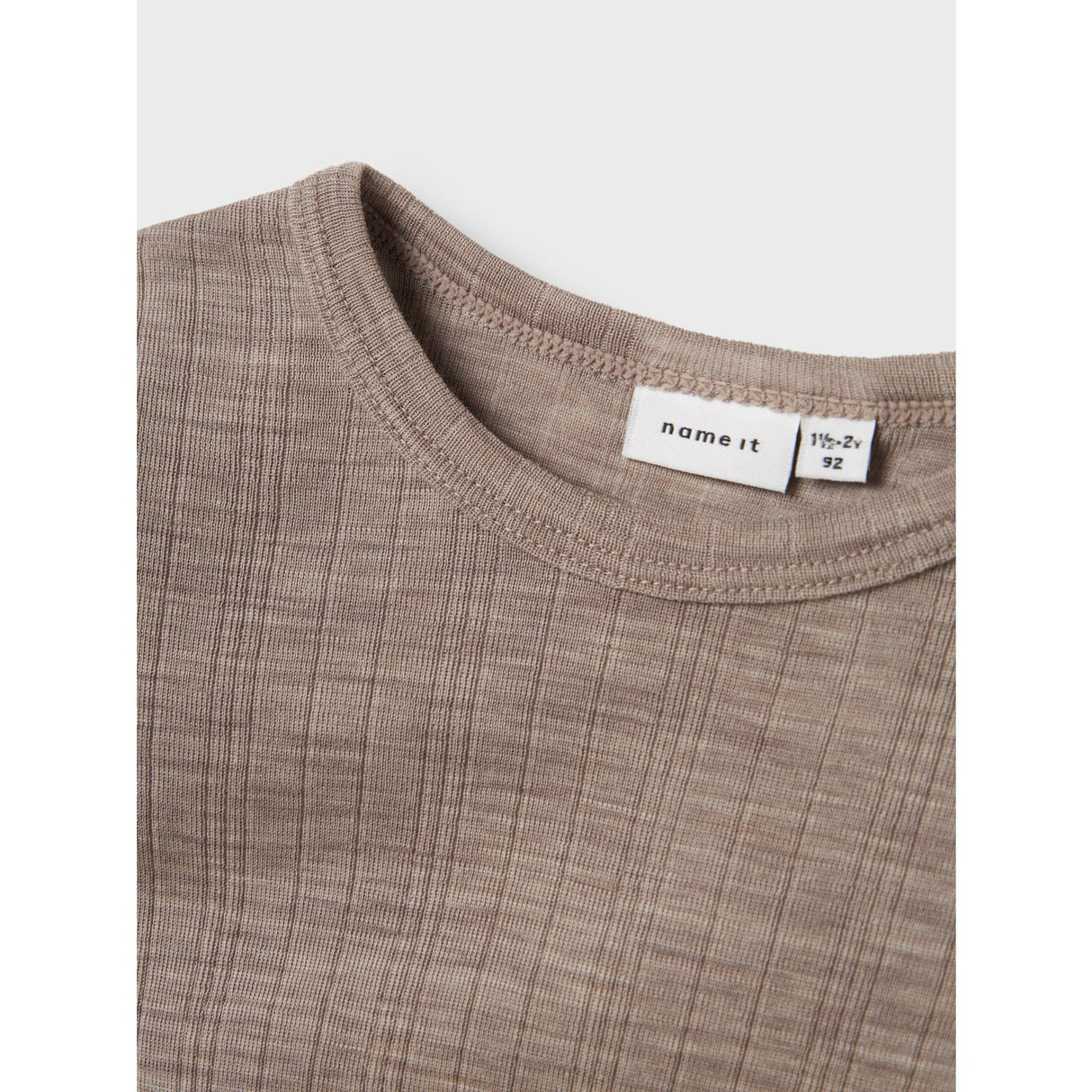 Name It Satellite Nmmwang Wool Needle Ls Top Solid Noos