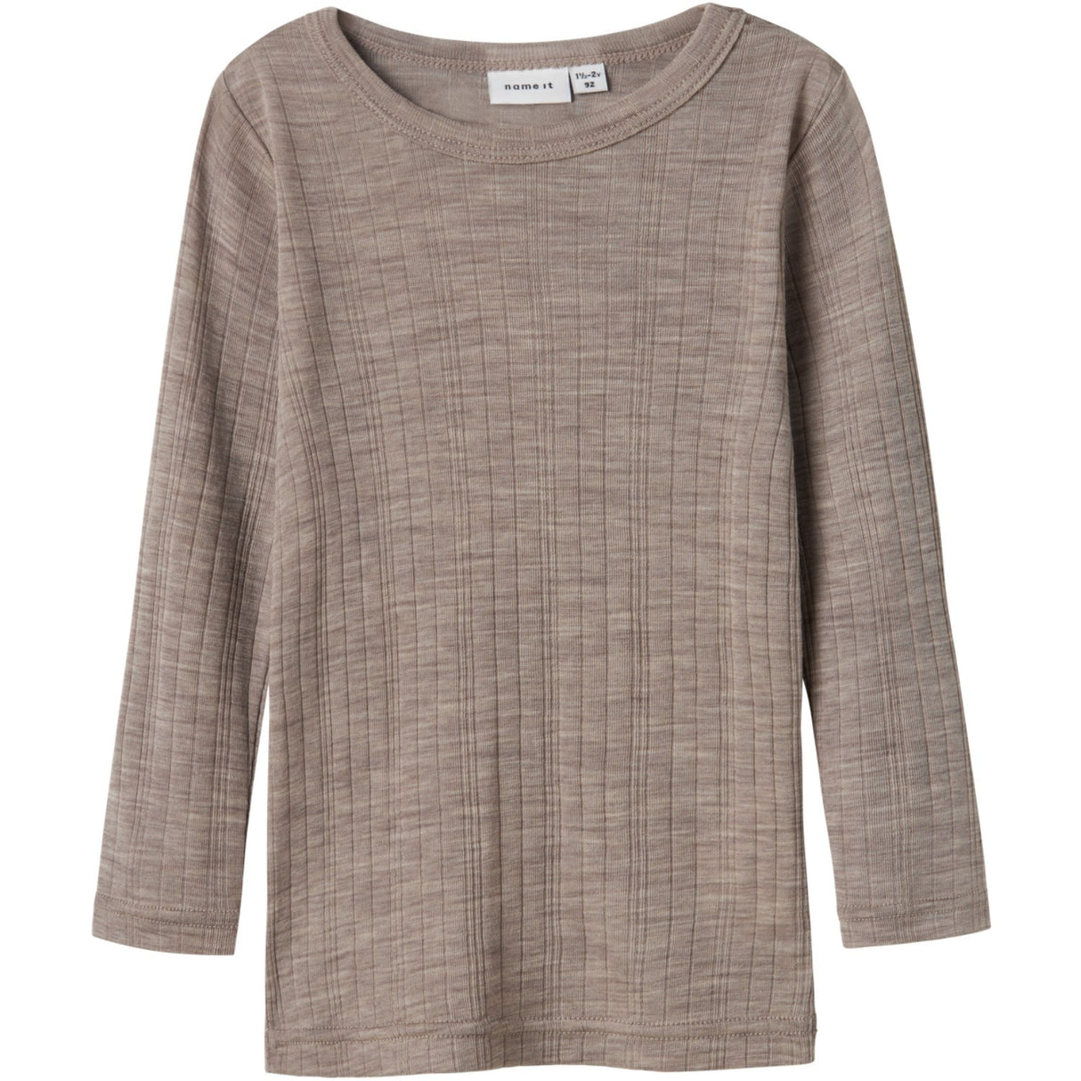 Name It Satellite Nmmwang Wool Needle Ls Top Solid Noos