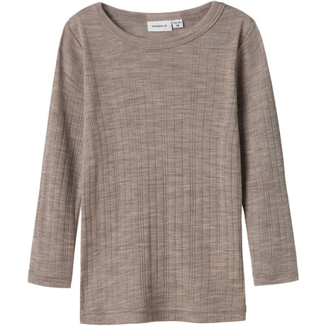 Name It Satellite Nmmwang Wool Needle Ls Top Solid Noos