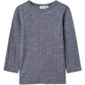Name It Folkstone Gray Nmmwang Wool Needle Ls Top Solid Noos