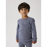Name It Folkstone Gray Nmmwang Wool Needle Ls Top Solid Noos