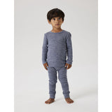 Name It Folkstone Gray Nmmwang Wool Needle Long Johns Solid Noos