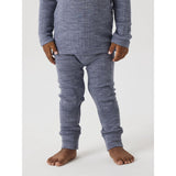 Name It Folkstone Gray Nmmwang Wool Needle Long Johns Solid Noos