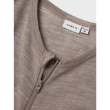 Name It Satellite Nmmwang Wool Needle Nightsuit Solid