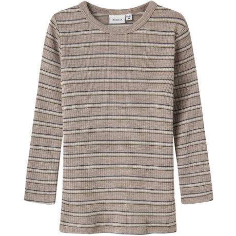 Name It Satellite Stripes Nmmwomi Wo/Mo Ls Top