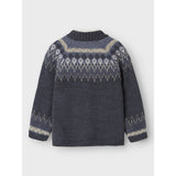 Name It Ombre Blue Iceland Nmmwriss Wool Ls Knit Card