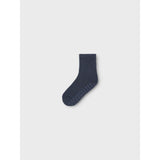 Name It Folkstone Gray Nmmwak Wo/Bl 2P Socks W/Non Skid