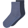 Name It Folkstone Gray Nmmwak Wo/Bl 2P Socks W/Non Skid