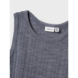 Name It Folkstone Gray Nkmwang Wool Needle Tank Top