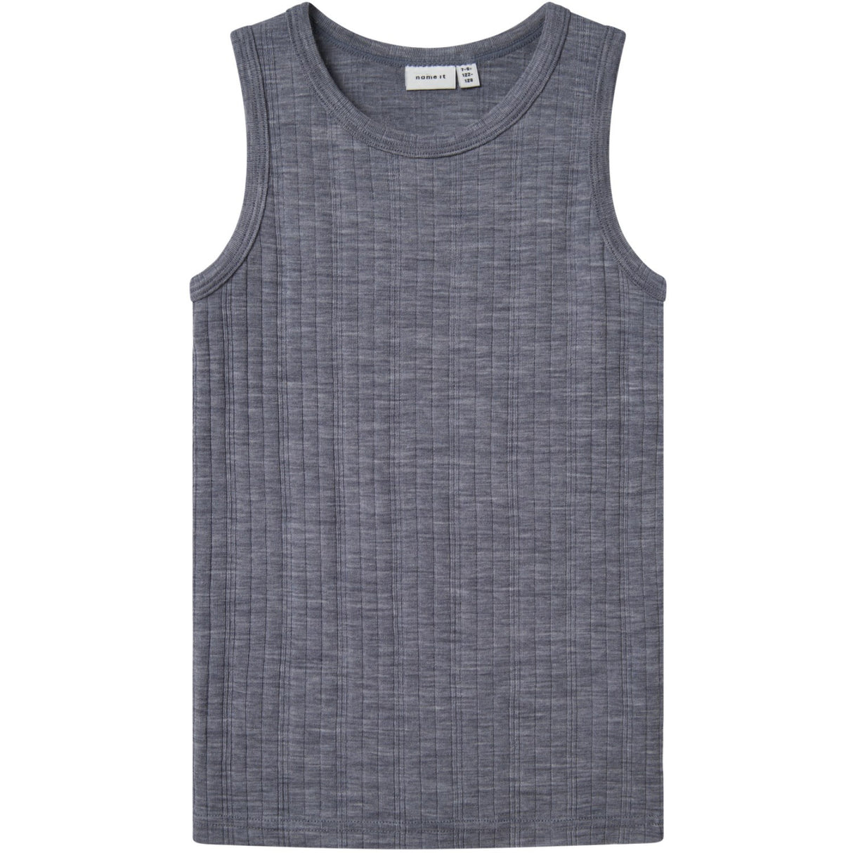 Name It Folkstone Gray Nkmwang Wool Needle Tank Top