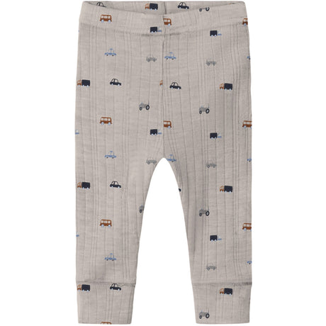 Name It Nacreous Cloud Small Cars Nbmwang Wool Needle Long Johns Noos