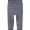 Name It Folkstone Gray Nbmwang Wool Needle Long Johns Solid Noos
