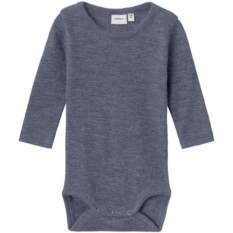 Name It Folkstone Gray Nbmwossa Wo/Si Rib Ls Body