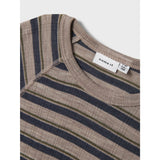 Name It Satellite Ombre Blue Nkmwang Wool Needle Ls Top Stripe