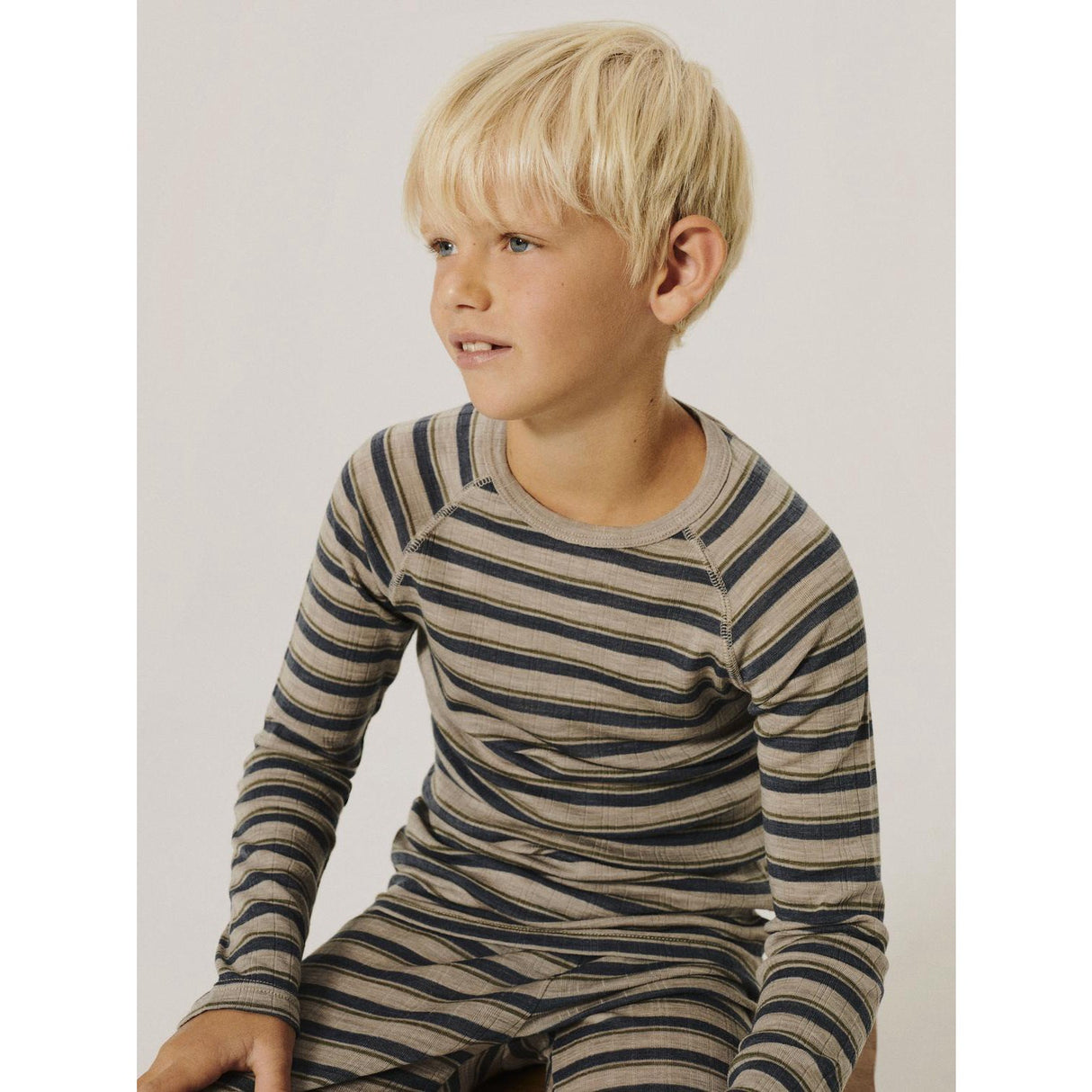 Name It Satellite Ombre Blue Nkmwang Wool Needle Ls Top Stripe