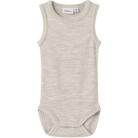 Name It Nacreous Cloud Nbnwax Wool Rib Tank Body