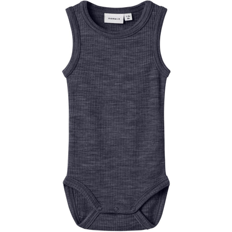 Name It Ombre Blue Nbnwax Wool Rib Tank Body