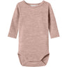 Name It Shadow Gray Nbnwax Wool Rib Ls Body Noos