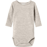 Name It Nacreous Cloud Nbnwax Wool Rib Ls Body Noos