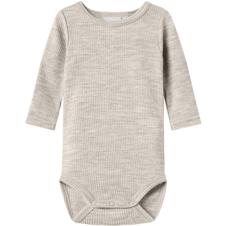 Name It Nacreous Cloud Nbnwax Wool Rib Ls Body Noos