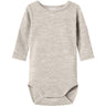 Name It Nacreous Cloud Nbnwax Wool Rib Ls Body Noos