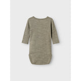 Name It Dried Sage Nbnwax Wool Rib Ls Body Noos