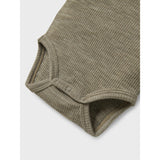 Name It Dried Sage Nbnwax Wool Rib Ls Body Noos