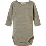 Name It Dried Sage Nbnwax Wool Rib Ls Body Noos