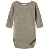 Name It Dried Sage Nbnwax Wool Rib Ls Body Noos