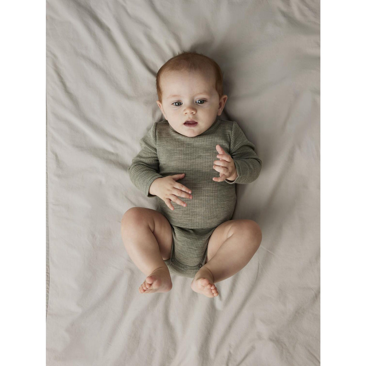 Name It Dried Sage Nbnwax Wool Rib Ls Body Noos