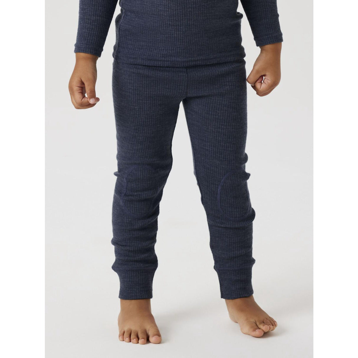 Name It Ombre Blue Nmnwax Wool Rib Leggings Noos