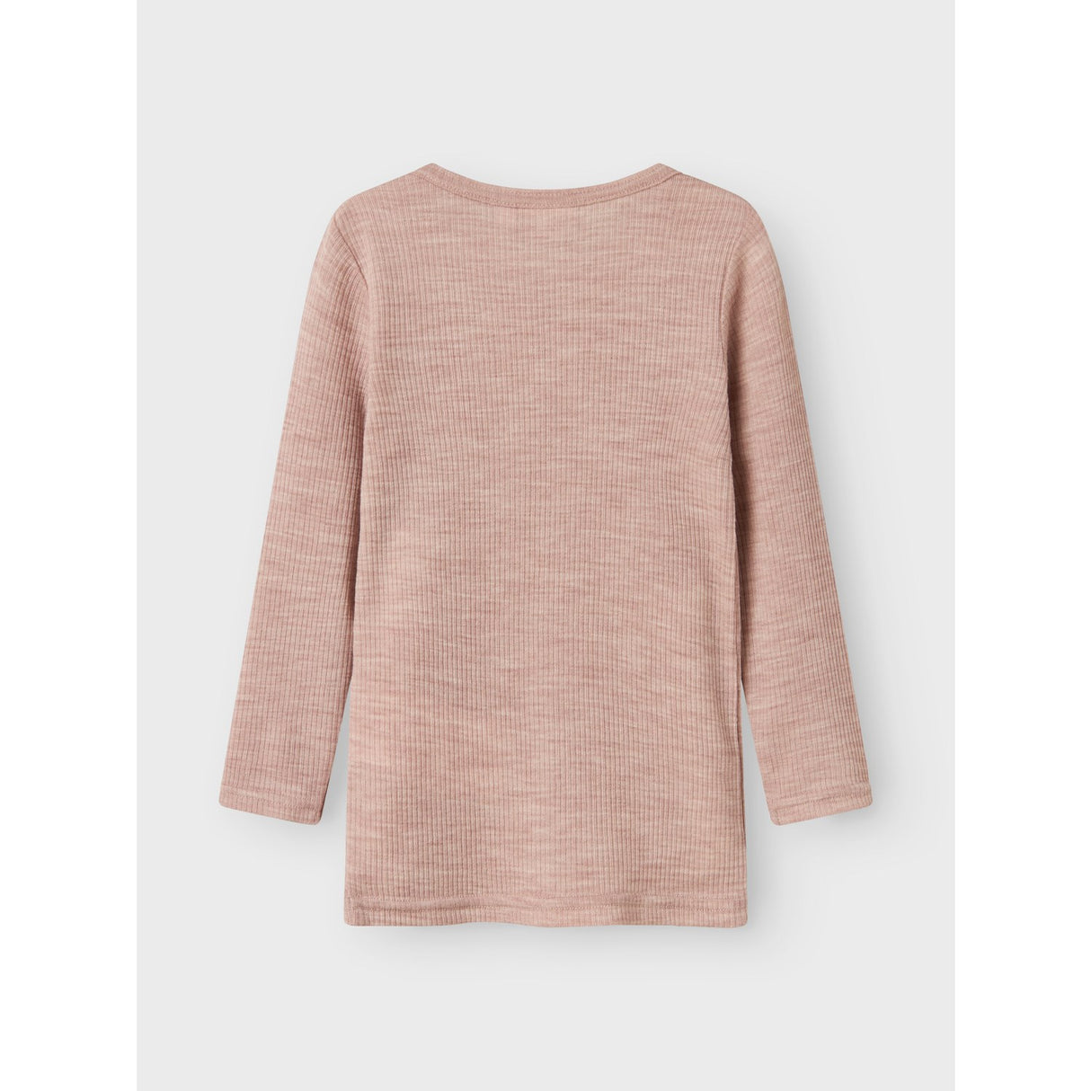 Name It Shadow Gray Nmnwax Wool Rib Ls Top Noos