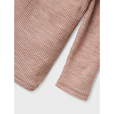 Name It Shadow Gray Nmnwax Wool Rib Ls Top Noos